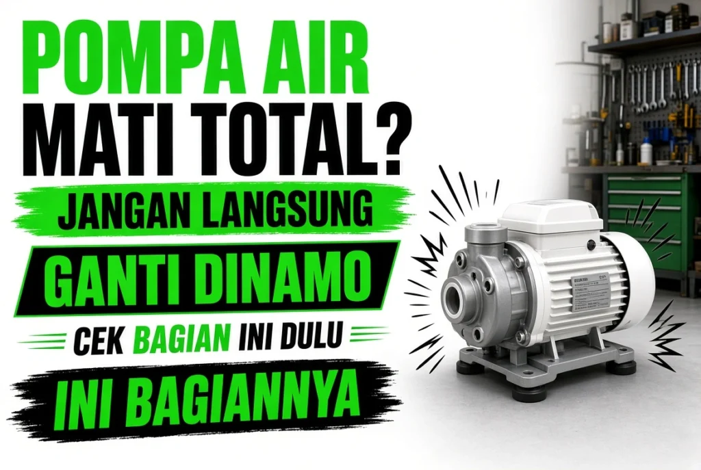 Penyebab Pompa Air mati total bukan hanya dinamo