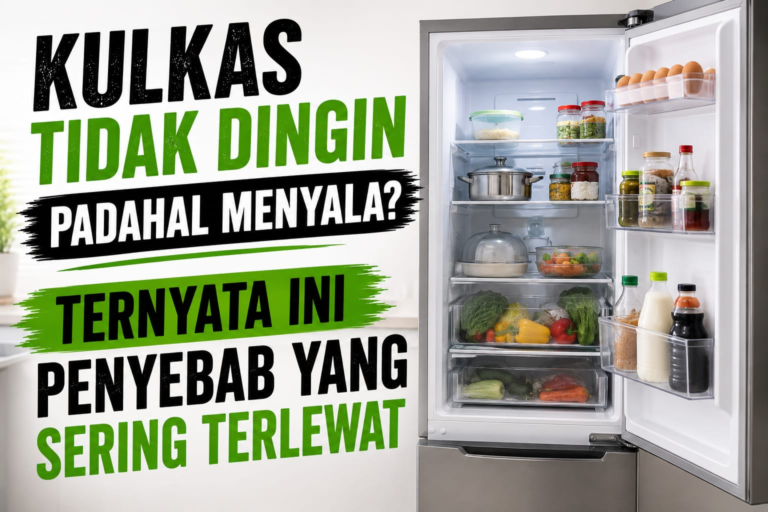 Kulkas tidak dingin meski menyala