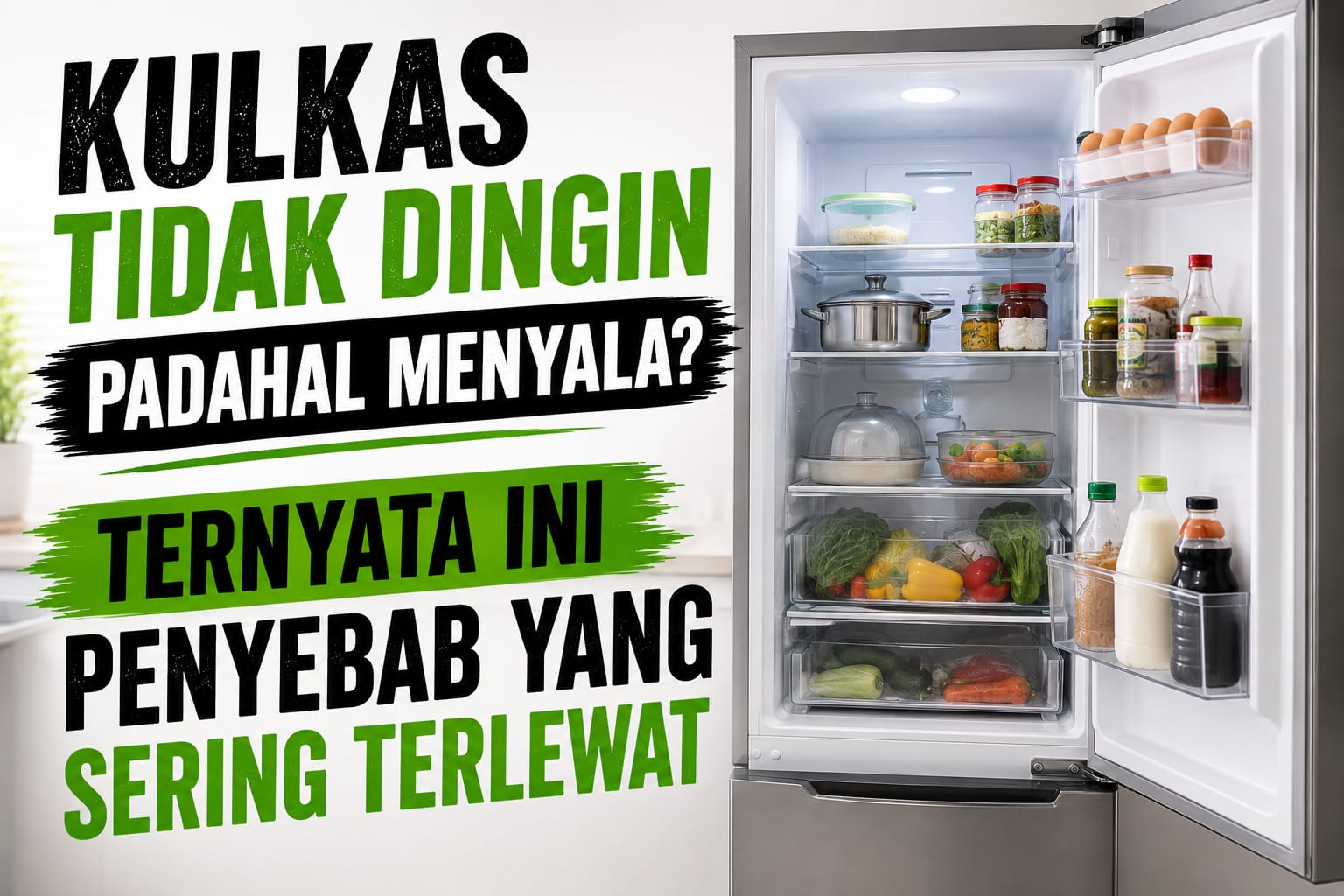 Kulkas Tidak Dingin Padahal Menyala? Ternyata Ini Penyebab yang Sering Terlewat