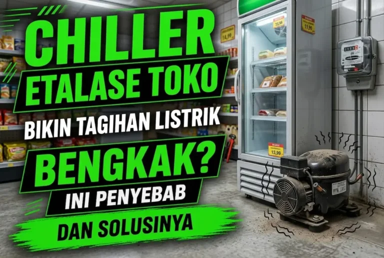 Ilustrasi penyebab Chiller Etalase Toko Bikin Tagihan Listrik Bengkak