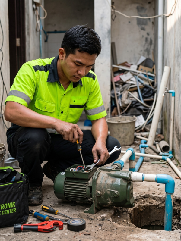 Jasa Service Pompa Air (Semi Jet, Jet Pump & Submersible) | Elektronik Service Center